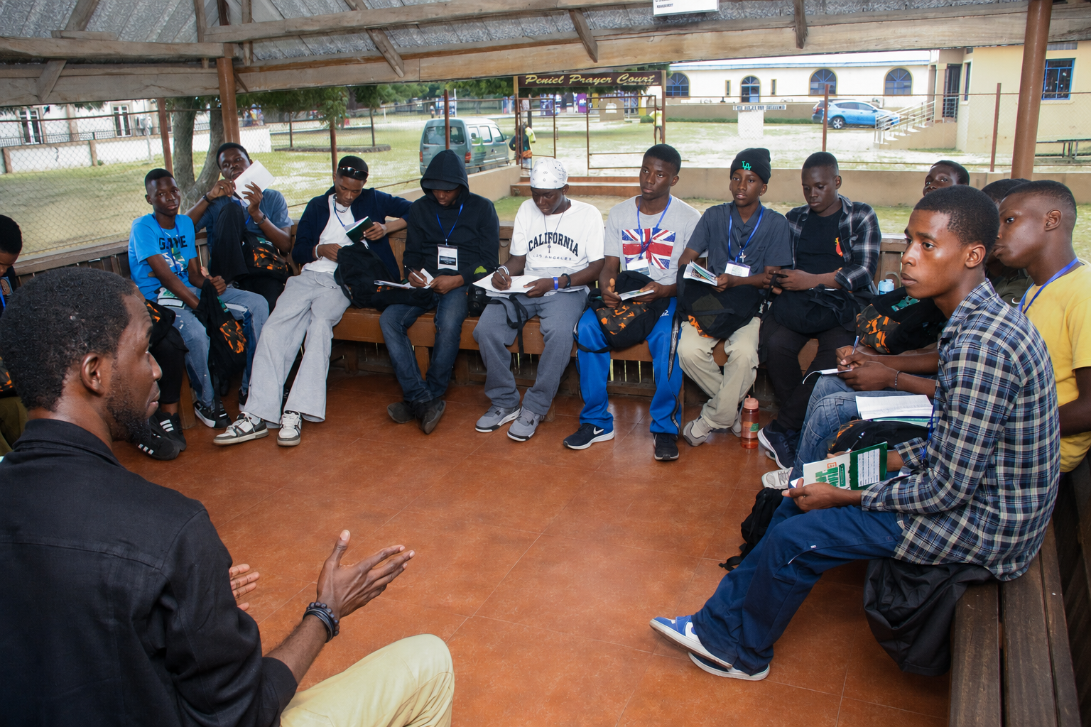 Live youth coaching circle session in progress
